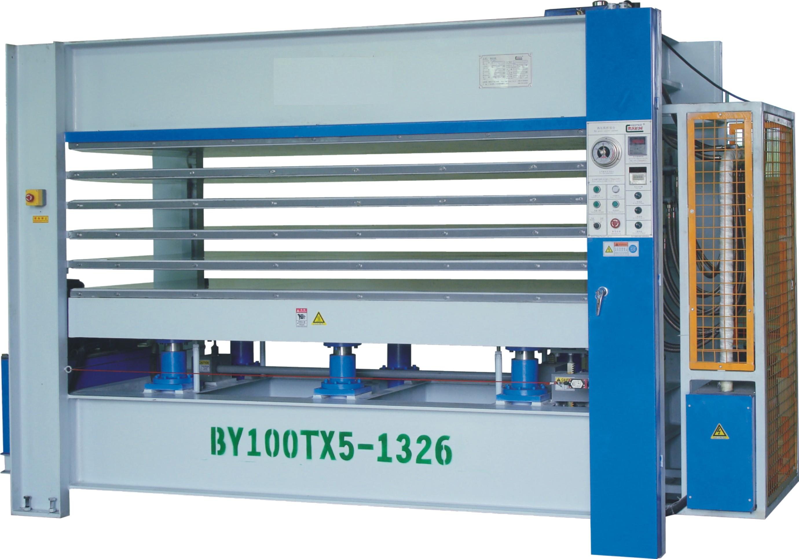 Hot press of 100ton with 5 layers